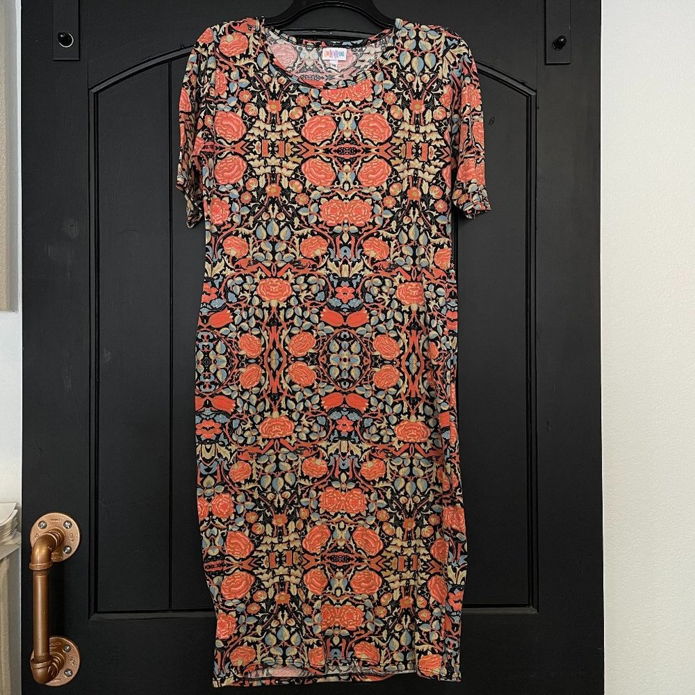 LuLaRoe Medium Women's Floral Julia Dress